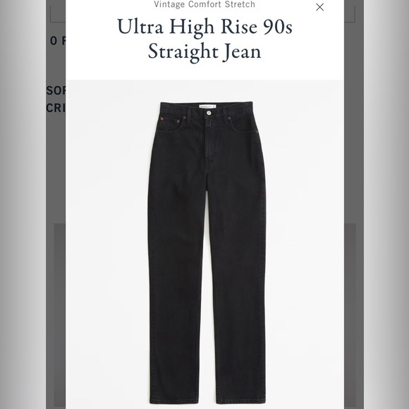 Abercrombie Jeans - 90s Straight Ultra High Rise size 29 (8) short - Picture 1 of 4